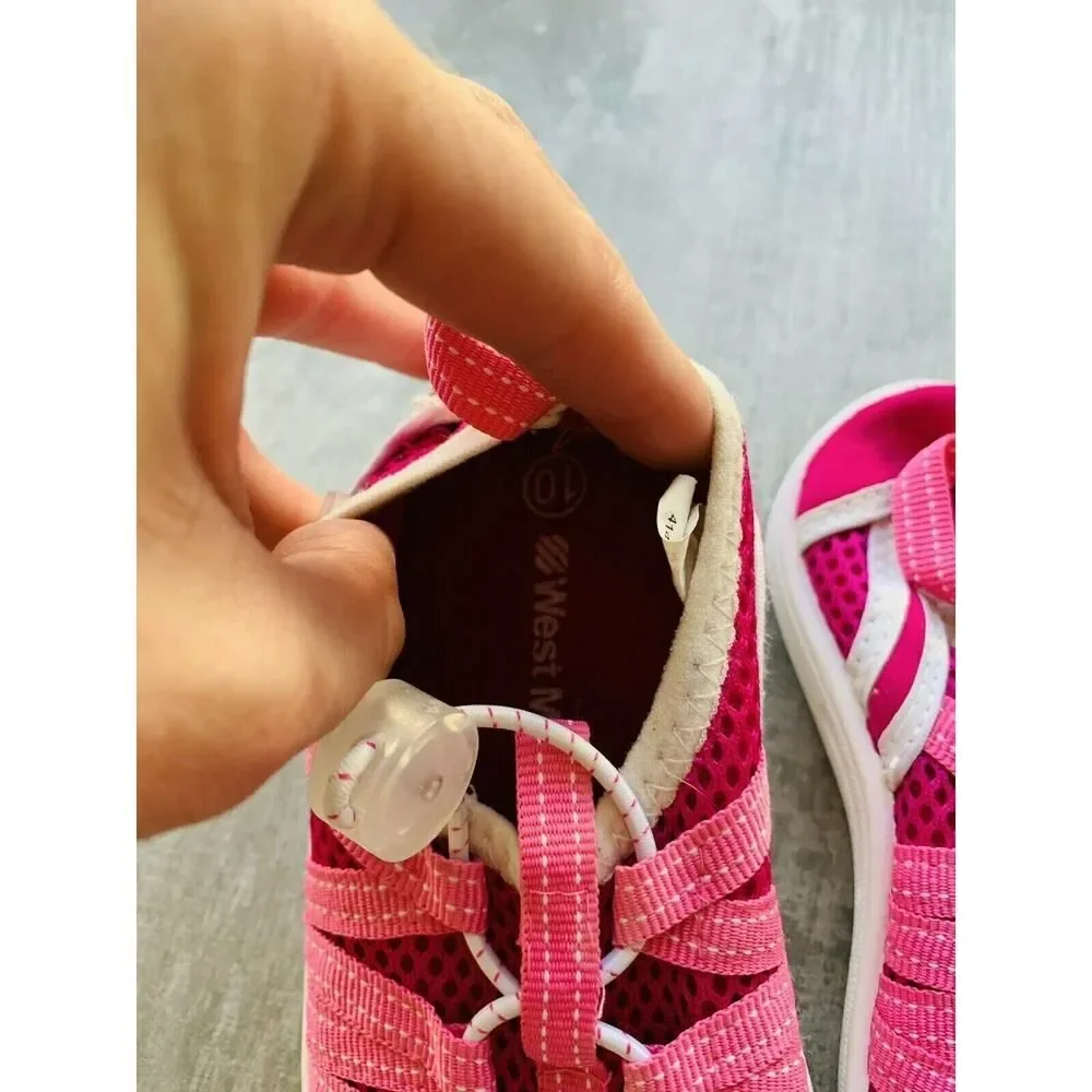 WEST MARINE Toddler Girl Water Shoes Boat Mesh Rubber Sole EUC Size 10